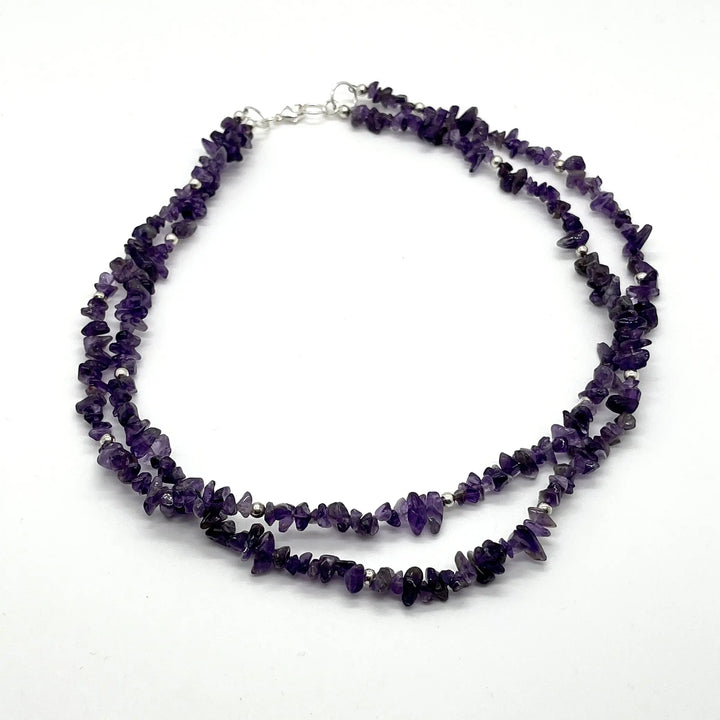 Amethyst Chip Necklace à Clef