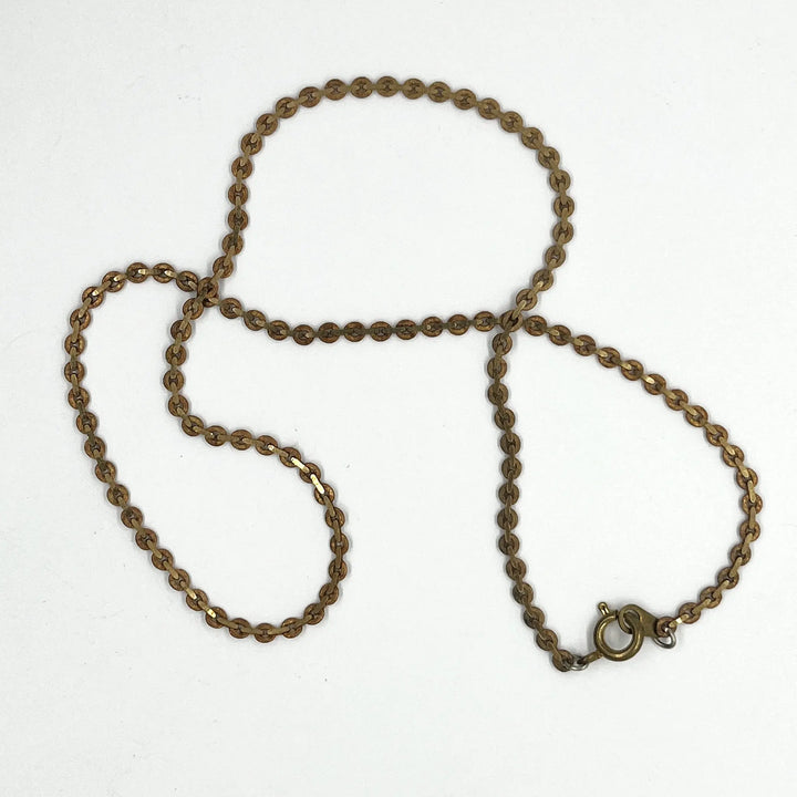 Brass Serpentine 15-inch Chain à Clef