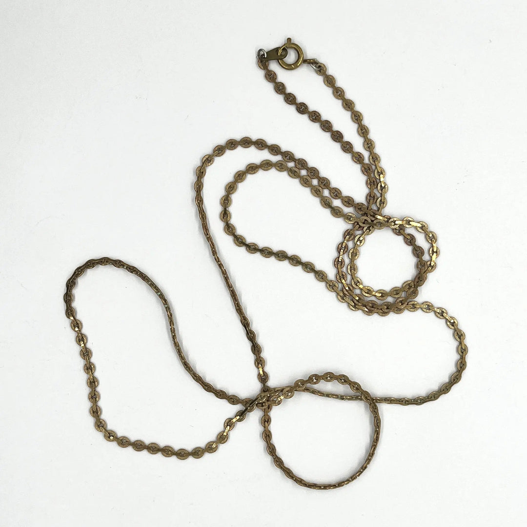 Brass Serpentine 30-inch Chain à Clef