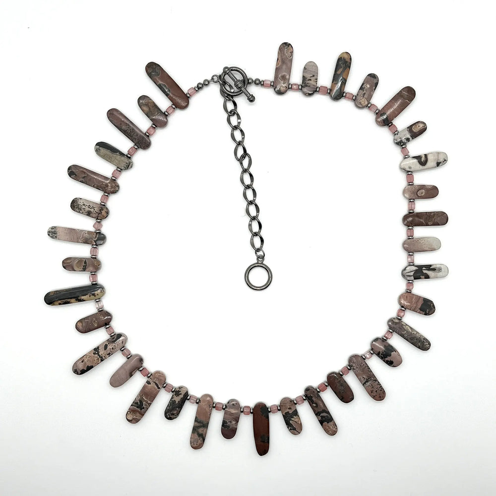 Cow Jasper Necklace à Clef