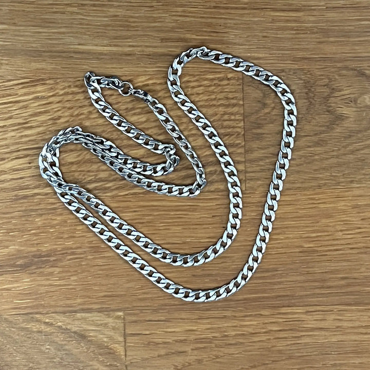 Cuban Stainless Steel PVD 4.5mm Chain à Clef