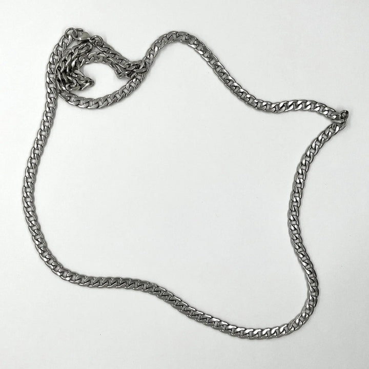 Cuban Stainless Steel PVD 4.5mm Chain à Clef