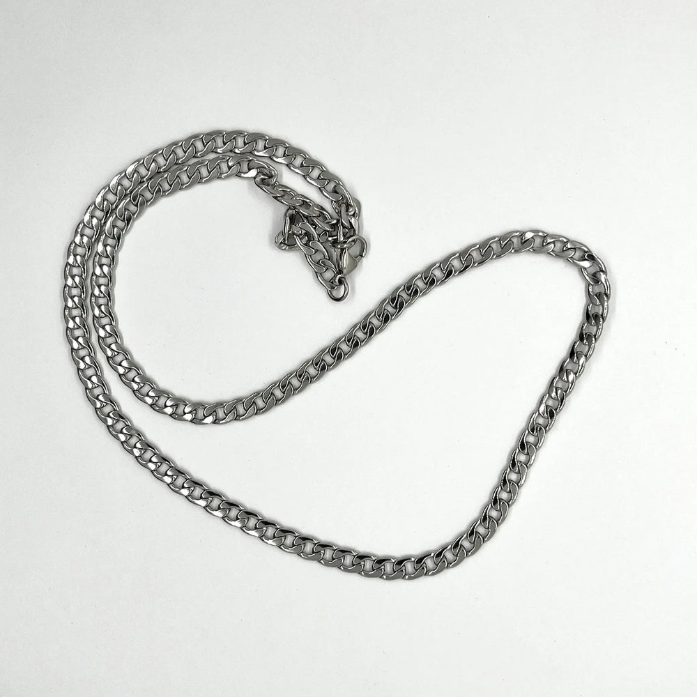 Cuban Stainless Steel PVD 5mm Chain à Clef