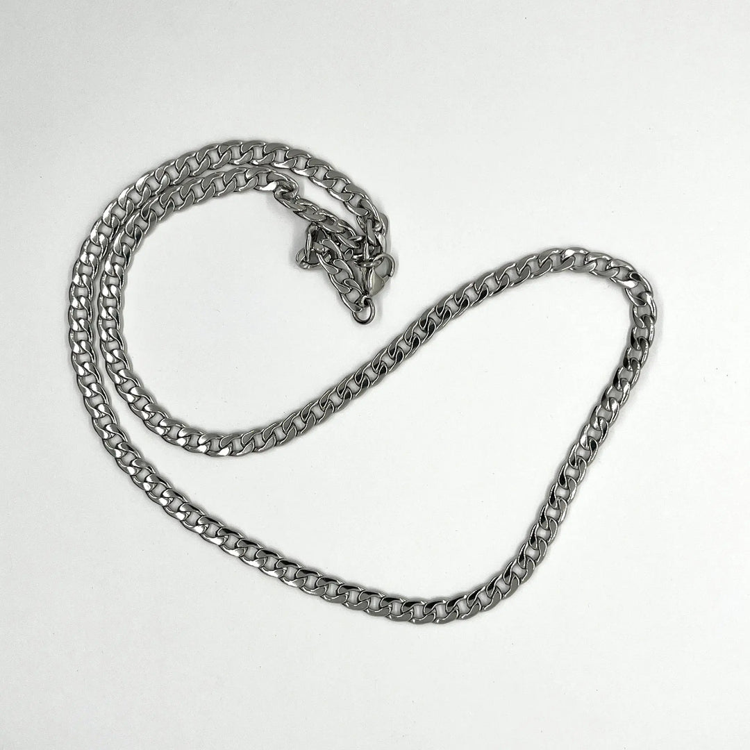 Cuban Stainless Steel PVD 5mm Chain à Clef