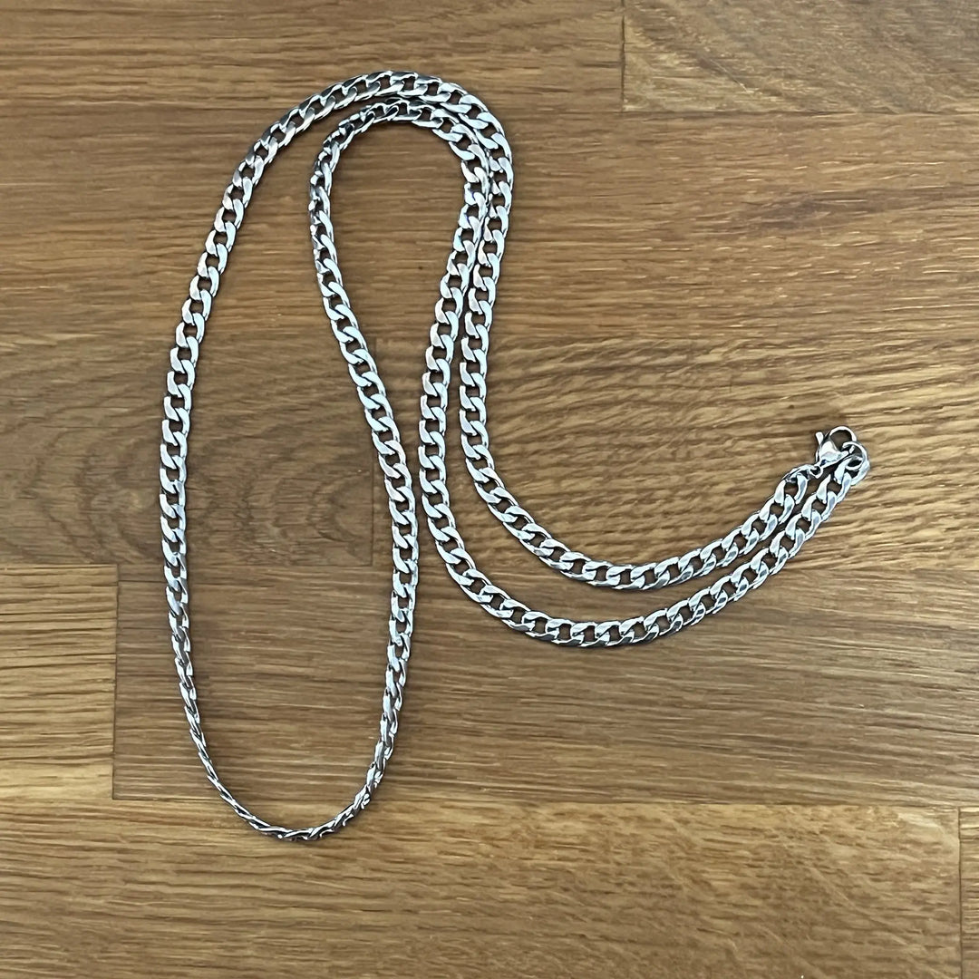 Cuban Stainless Steel PVD 5mm Chain à Clef