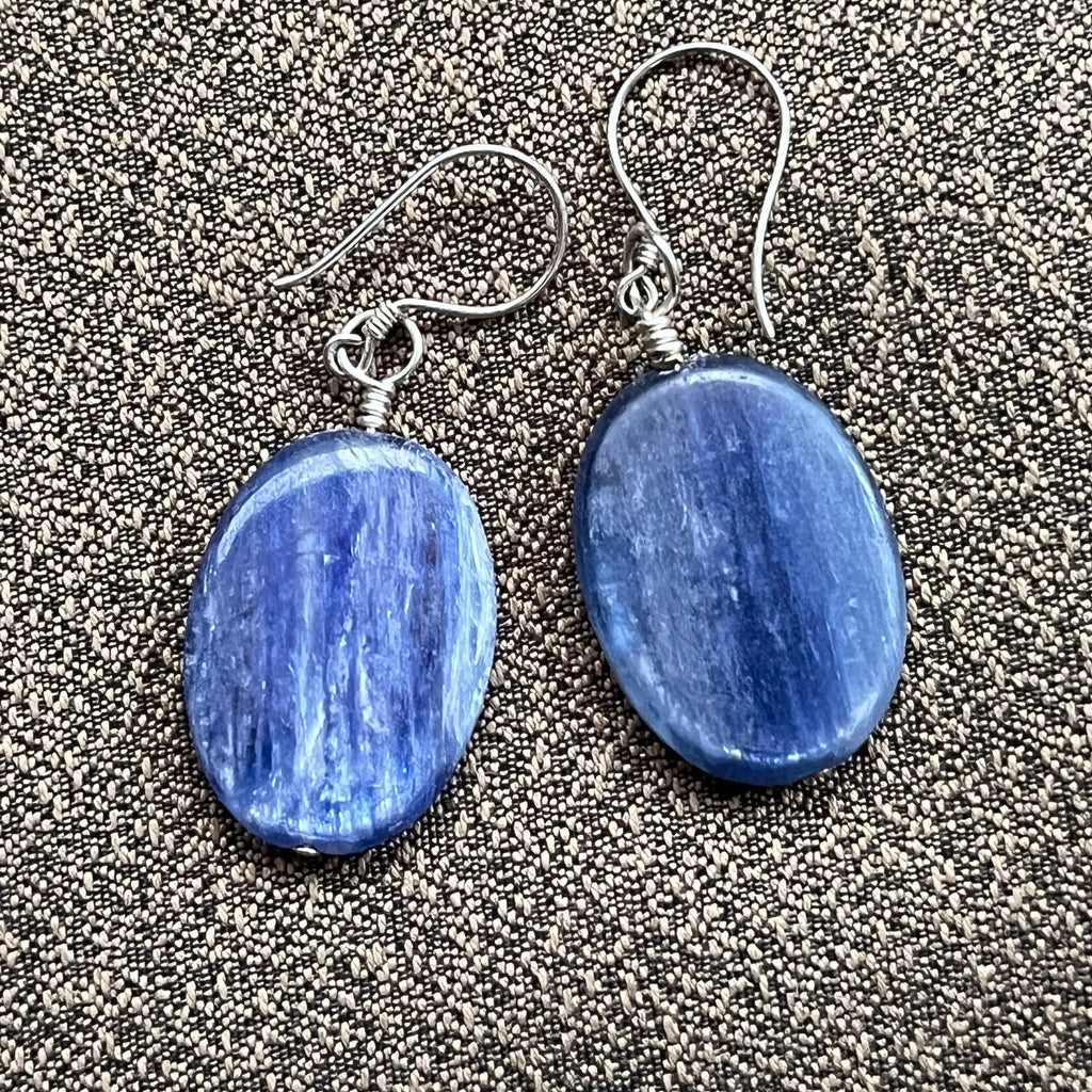 Kyanite 231 - Earrings - Sterling deals Silver & Kyanite