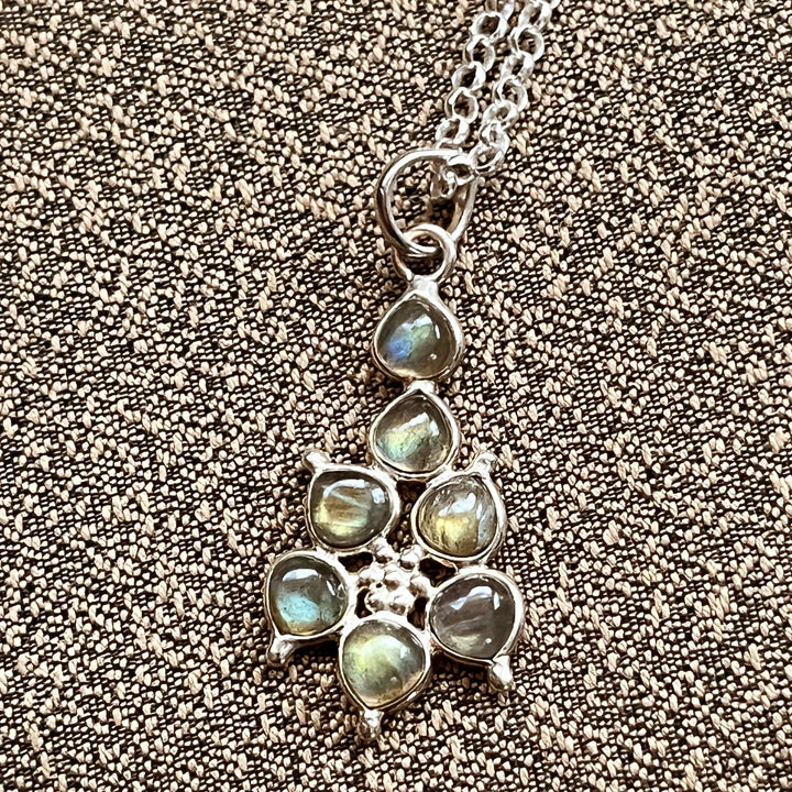 Labradorite Pendant à Clef