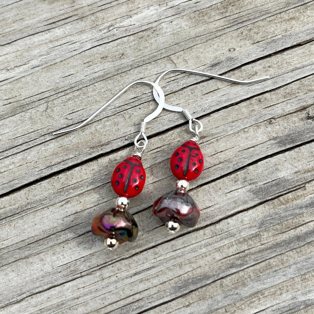 Lady Bug Earrings à Clef