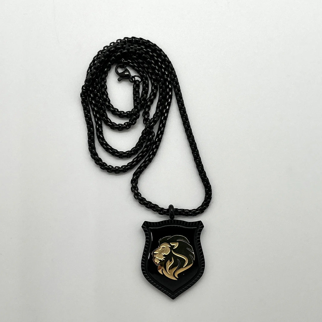 Lion of Judah Pendant on Chain à Clef