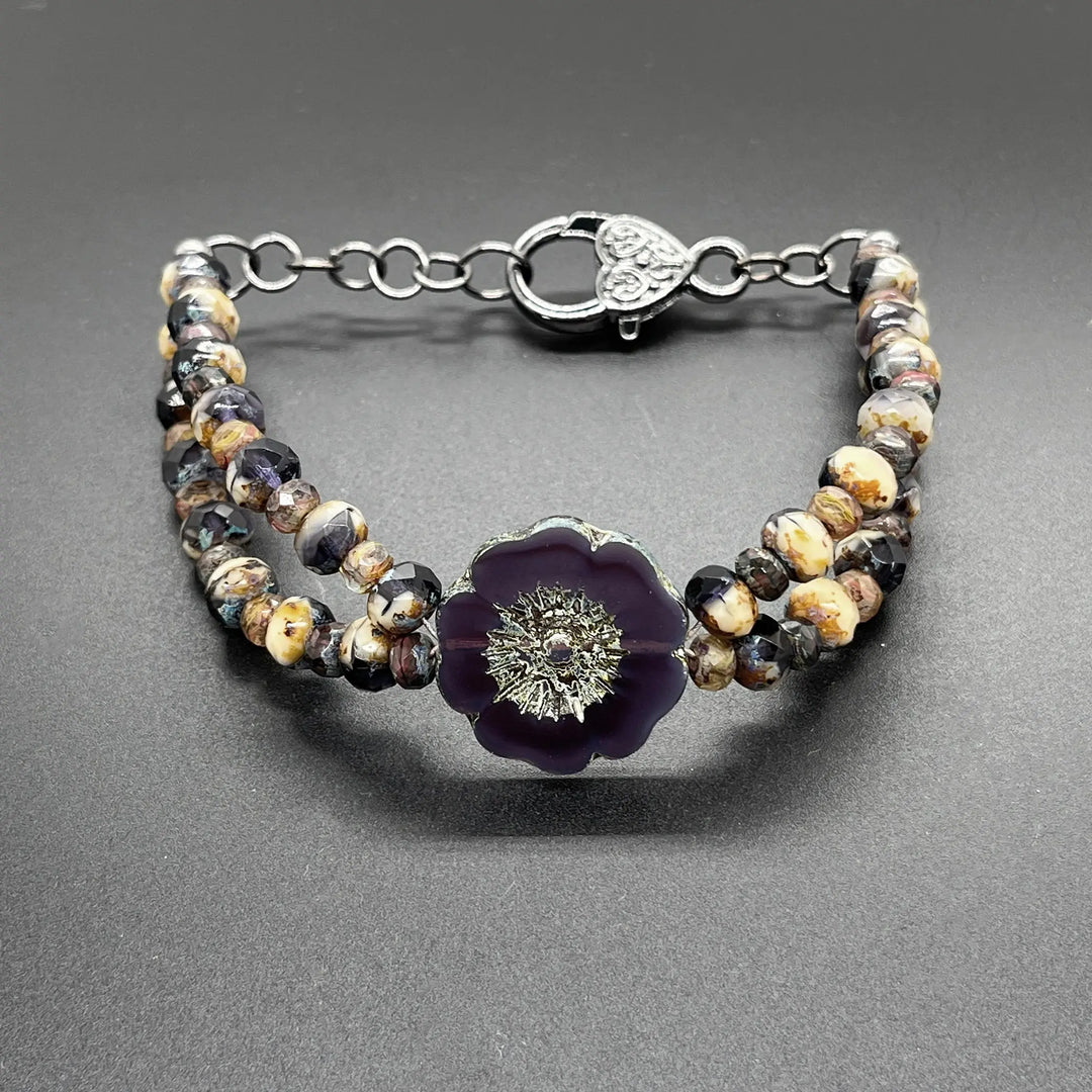 Purple Hibiscus Bracelet à Clef