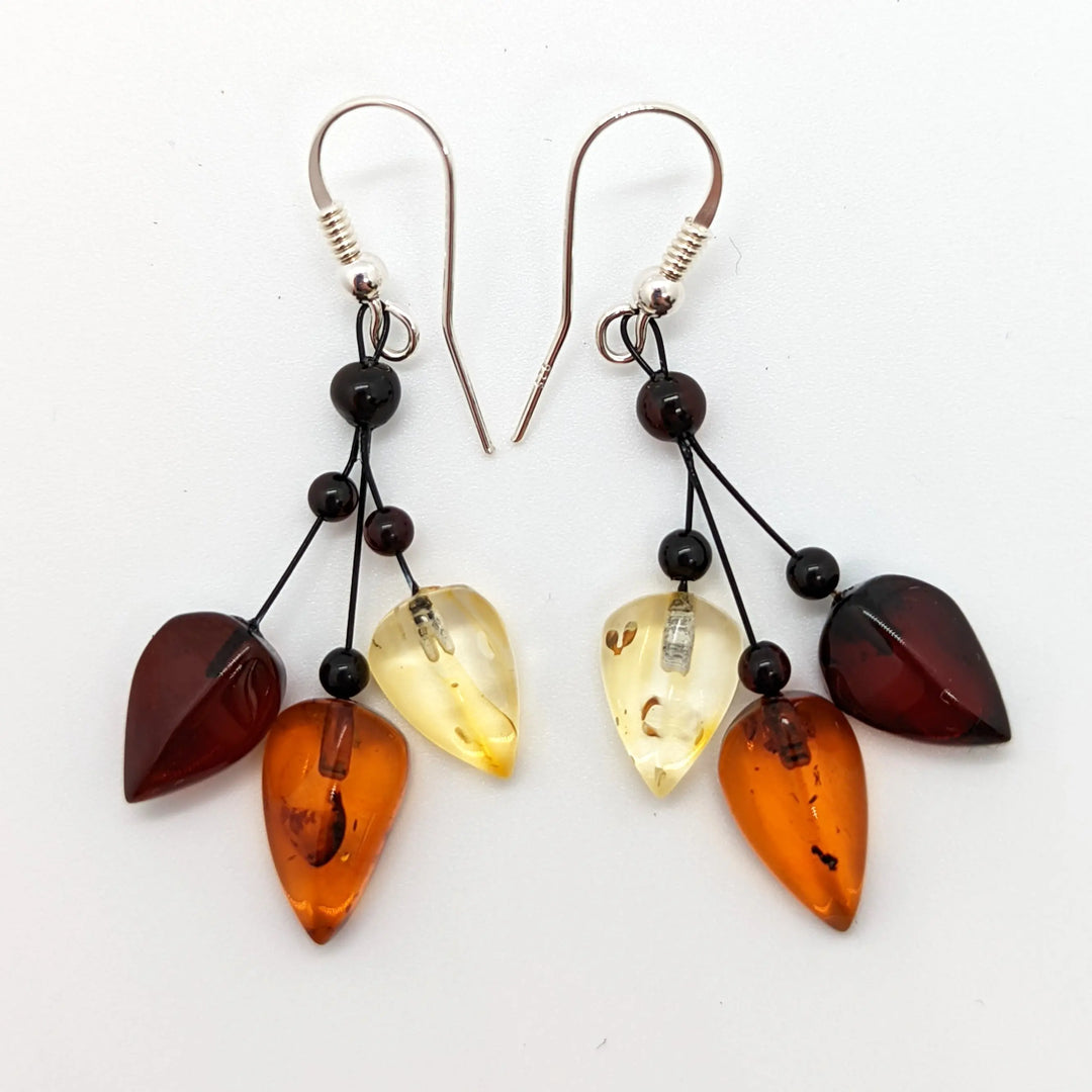 Amber Leaves Earrings I à Clef