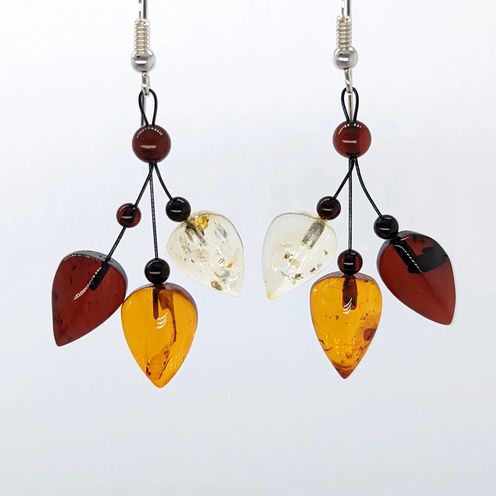 Amber Leaves Earrings I à Clef