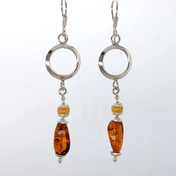 Amber Ring Drop Earring I à Clef