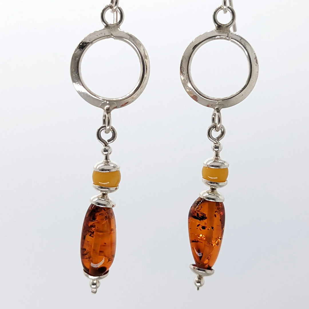 Amber Ring Drop Earring I à Clef