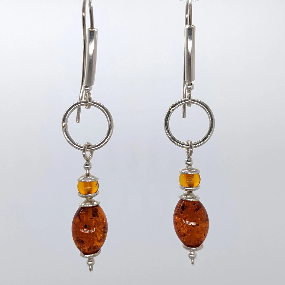 Amber Ring Drop Earrings II à Clef