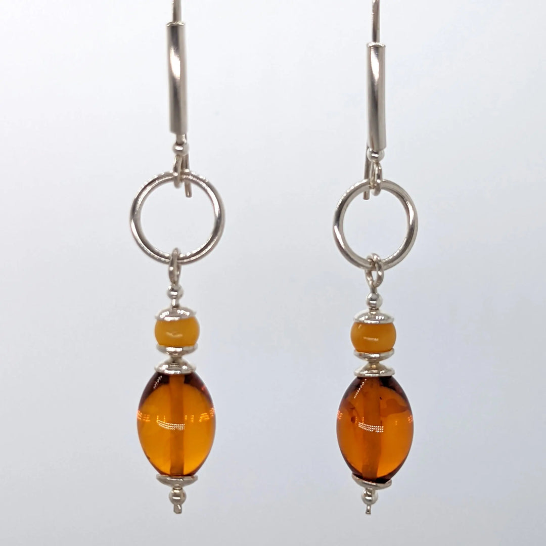 Amber Ring Drop Earrings III à Clef