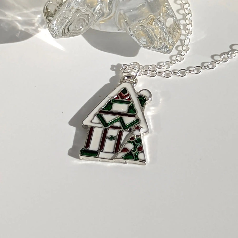 Christmas House Pendant/Charm à Clef