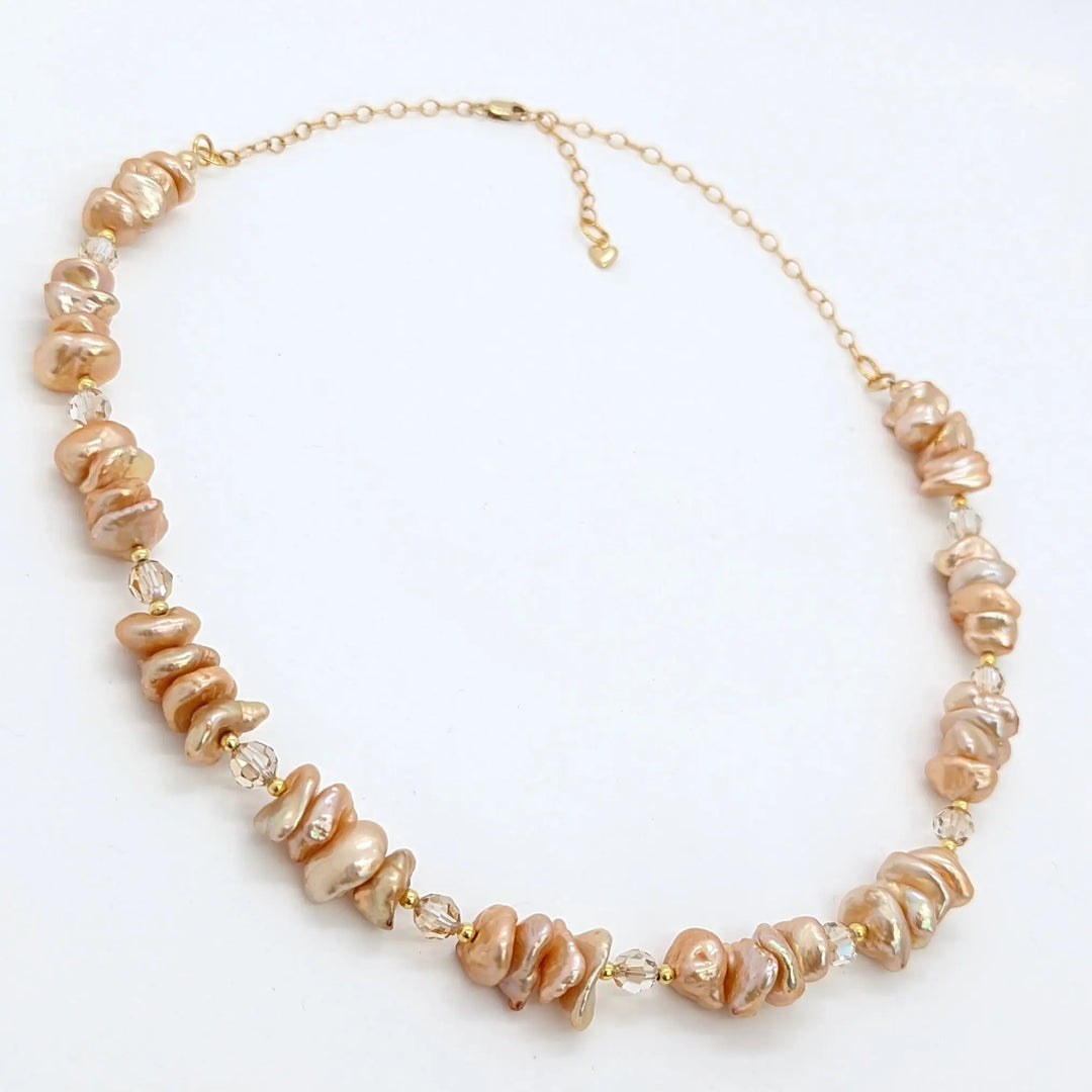 Golden Pearl Necklace à Clef