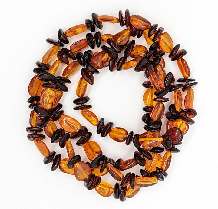 Honey Amber with Cherry Amber Spacers Necklace à Clef