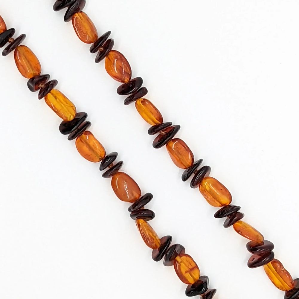 Honey Amber with Cherry Amber Spacers Necklace à Clef