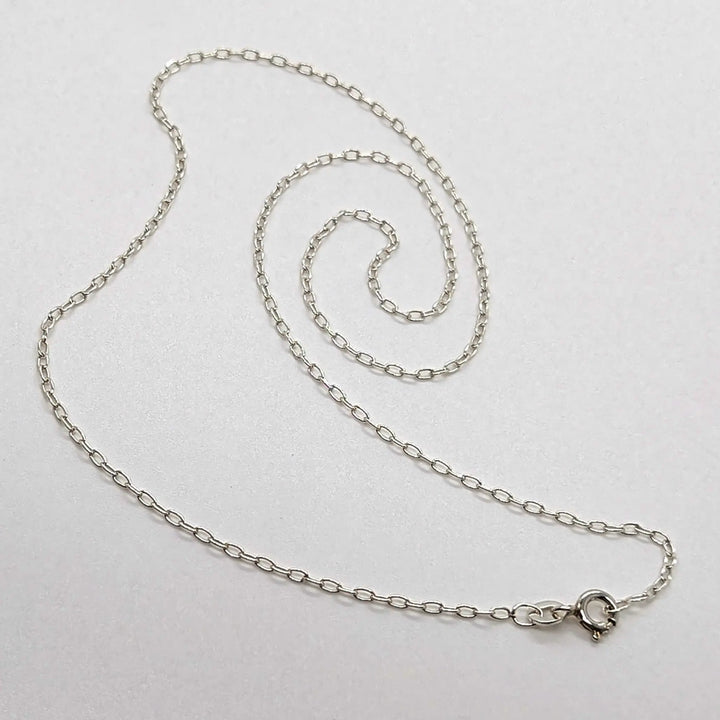 Silver Filled Drawn Cable Chain à Clef