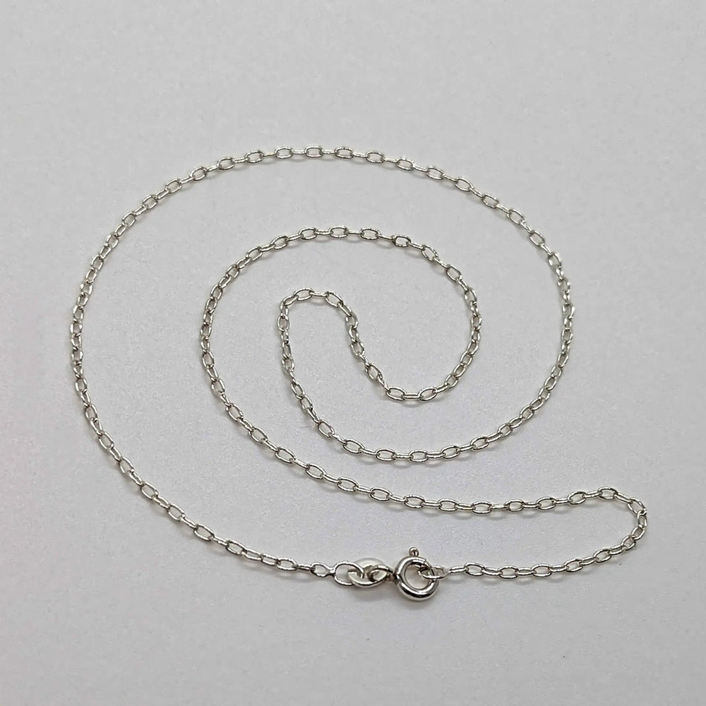 Silver Filled Drawn Cable Chain à Clef