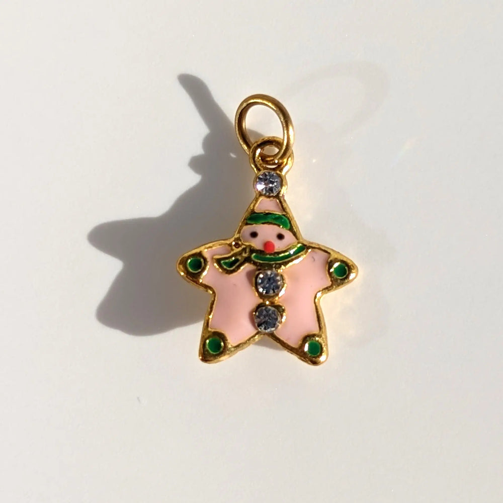 Snowman Charm à Clef