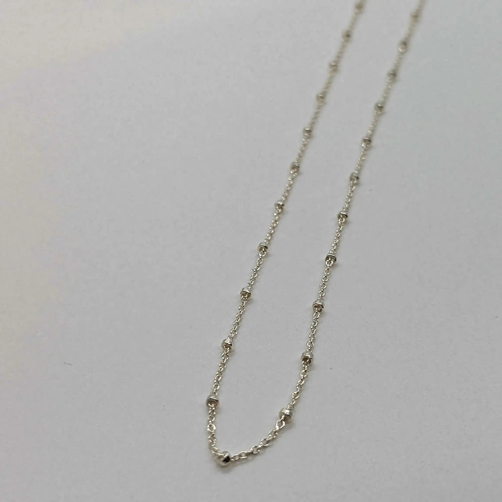 Sterling Silver Satellite Chain à Clef