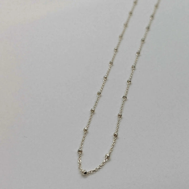 Sterling Silver Satellite Chain à Clef